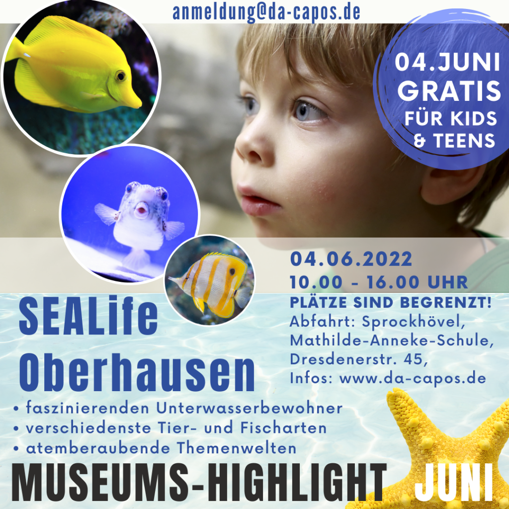 Post Museumshighlight 4. Juni Sealife Oberhausen