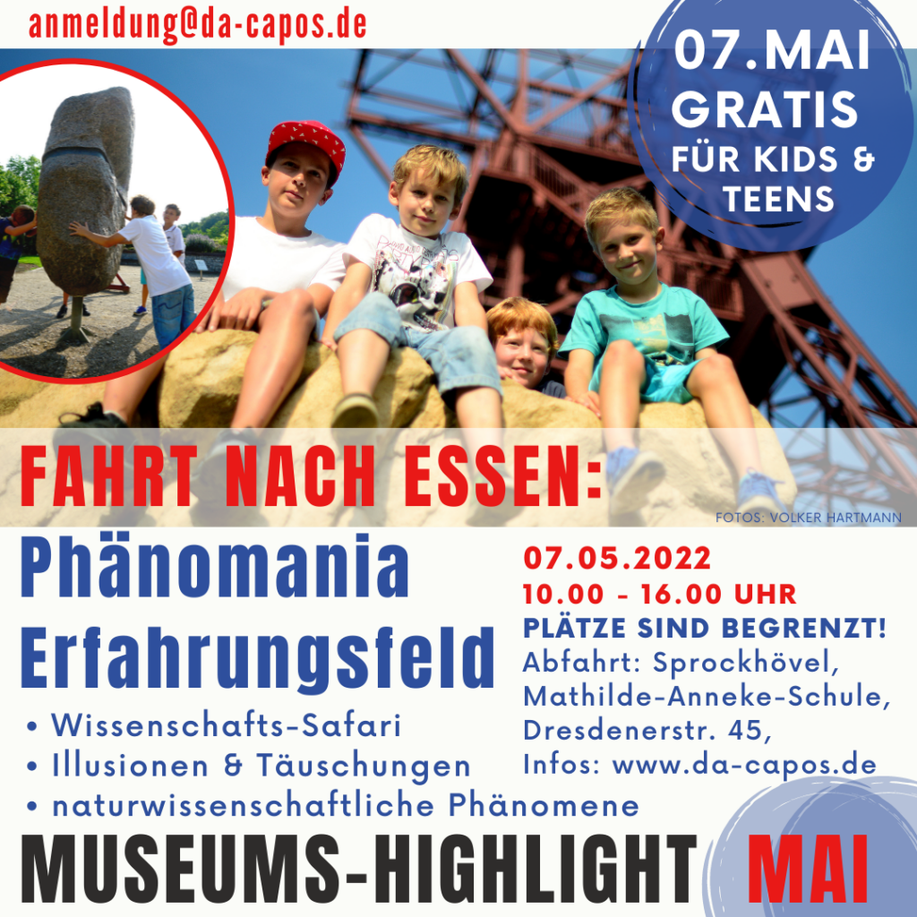 Post Museumshighlight 7. Mai Phänomania Essen
